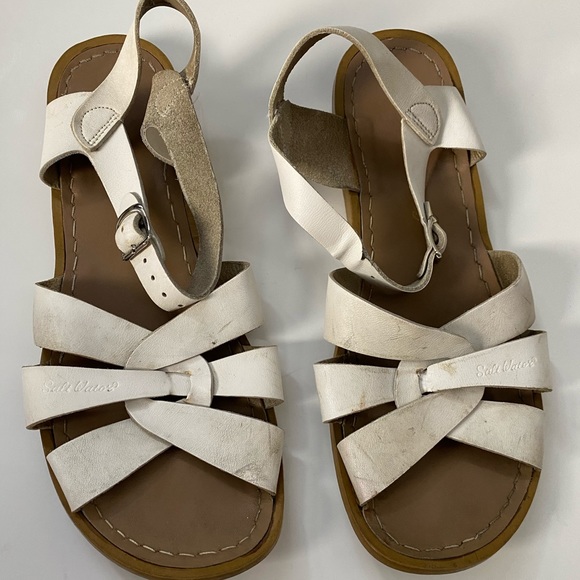 Salt Water Sandals by Hoy Other - White preloved Saltwater Sandal by Hoy